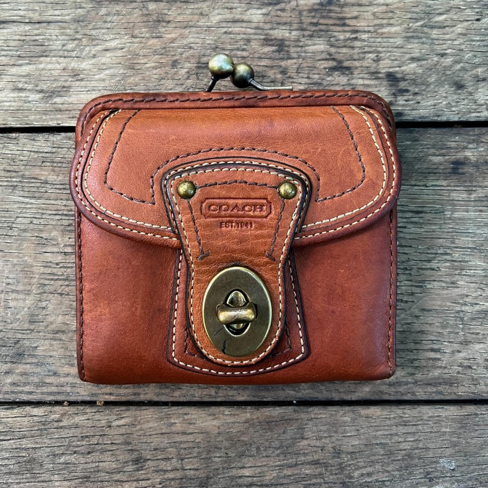 Vintage Coach Legacy 65th Anniversary Kiss Lock Wallet